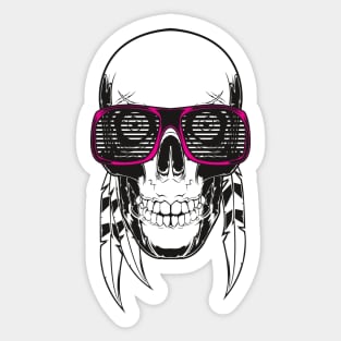 Shutter Skull Sticker